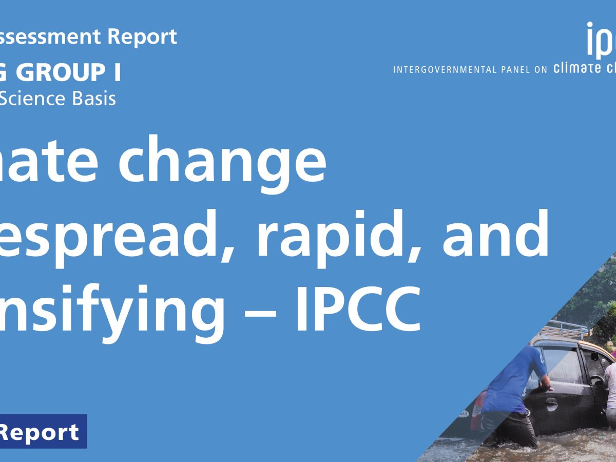 IPCC: “Increased precipitation intensities have enhanced groundwater recharge, most notably in tropical regions (medium confidence)”